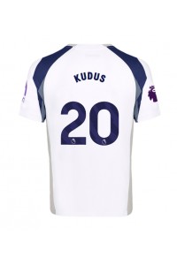 Tottenham Hotspur Mohammed Kudus #20 Jalkapallovaatteet Kotipaita 2025-26 Lyhythihainen